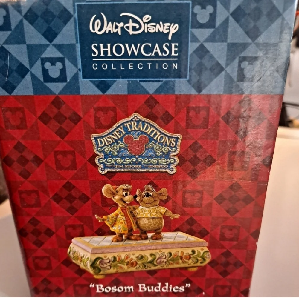 DISNEY TRADITIONS " BOSOM BUDDIES " JIM SHORE JAQ & GUS CINDERELLA MICE RARE - Picture 6 of 6